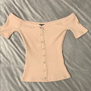 Beige crop top size Small!